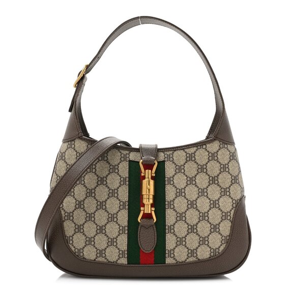 NEW GUCCI x BALENCIAGA Hobo Bag - Medium - Beige/Brown - Picture 1 of 9